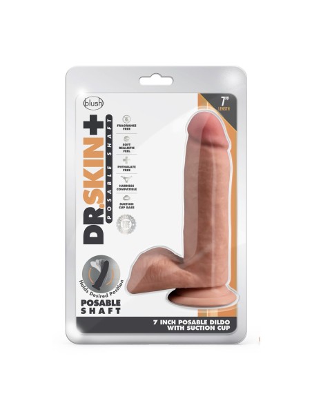 Gode réaliste Blush Dr Skin TPE Ø 4 cm (13,9 cm)