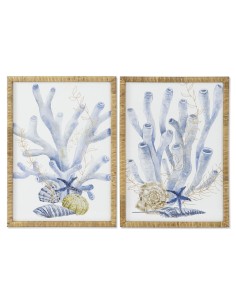 Cadre Home ESPRIT méditerranéen 50 x 2,5 x 70 cm (2 Unités)
