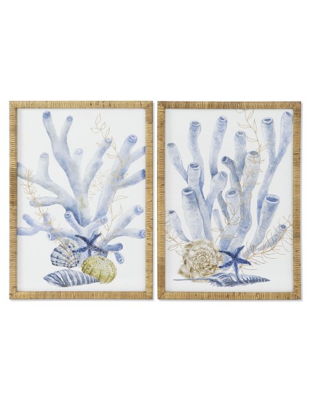 Cadre Home ESPRIT méditerranéen 50 x 2,5 x 70 cm (2 Unités)