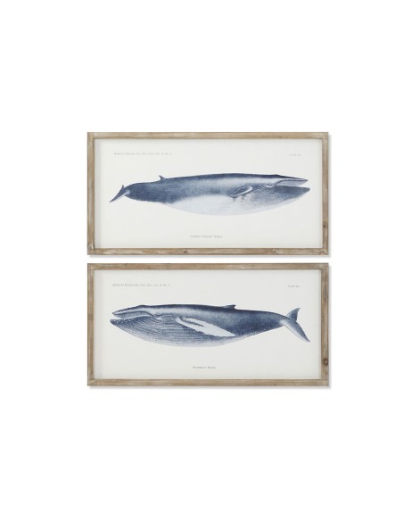 Cadre Home ESPRIT Baleine 70 x 2,5 x 35 cm (2 Unités)