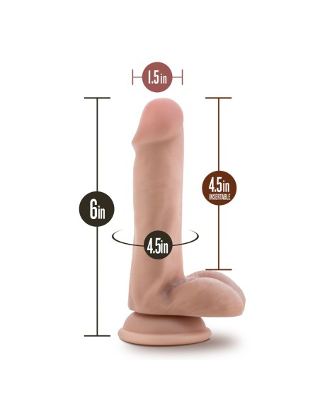 Gode réaliste Blush Dr Skin TPE Ø 3,5 cm (12 cm) (16,5 cm)