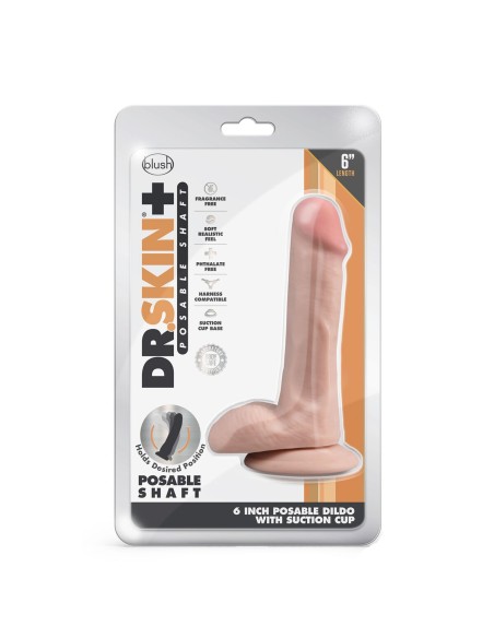 Gode réaliste Blush Dr Skin TPE Ø 3,5 cm (12 cm) (16,5 cm)