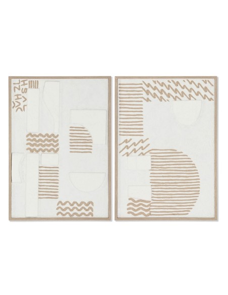 Cadre Home ESPRIT Abstrait Urbaine 50 x 3 x 70 cm (2 Unités)