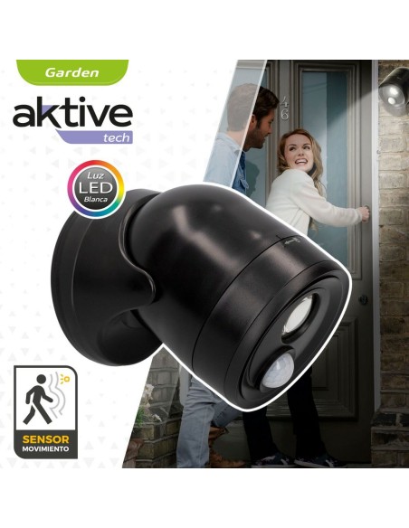 Lampe LED avec Capteur de Mouvement Aktive Plastique 10,5 x 12,5 x 13,5 cm (12 Unités)