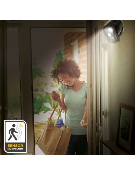 Lampe LED avec Capteur de Mouvement Aktive Plastique 10,5 x 12,5 x 13,5 cm (12 Unités)