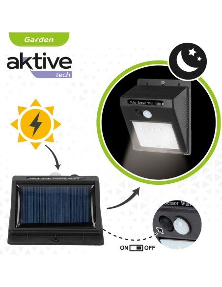Lampe LED avec Capteur de Mouvement Aktive Plastique 9 x 12 x 5 cm (6 Unités)