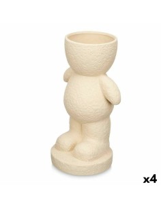 Figurine Décorative Beige 19 x 31 x 15 cm Vase (4 Unités)