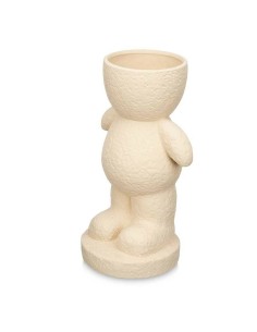 Figurine Décorative Beige 19 x 31 x 15 cm Vase (4 Unités) 2