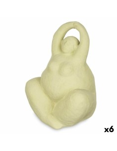 Figurine Décorative Vert Dolomite 14 x 18 x 11 cm (6 Unités) Femme Yoga