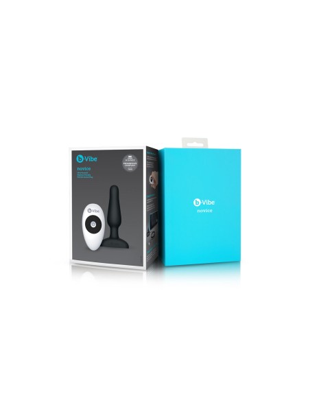 Plug anal avec télécommande B-Vibe NOVICE Noir
