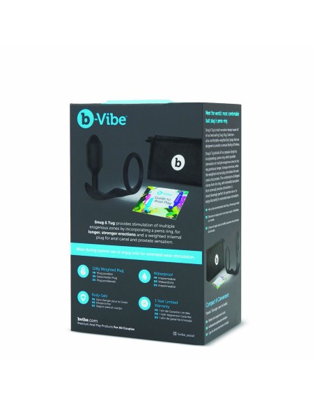 Plug Anal Snug & Tug B-Vibe Noir