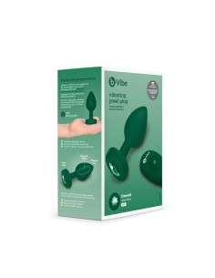 Plug Anal B-Vibe Vibrating Jewel Vert M/L