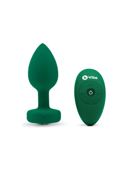 Plug Anal B-Vibe Vibrating Jewel Vert M/L