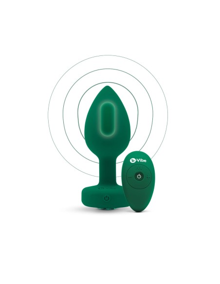 Plug Anal B-Vibe Vibrating Jewel Vert M/L