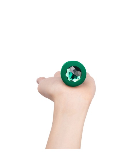 Plug Anal B-Vibe Vibrating Jewel Vert M/L