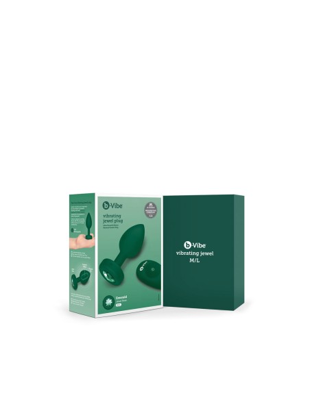 Plug Anal B-Vibe Vibrating Jewel Vert M/L