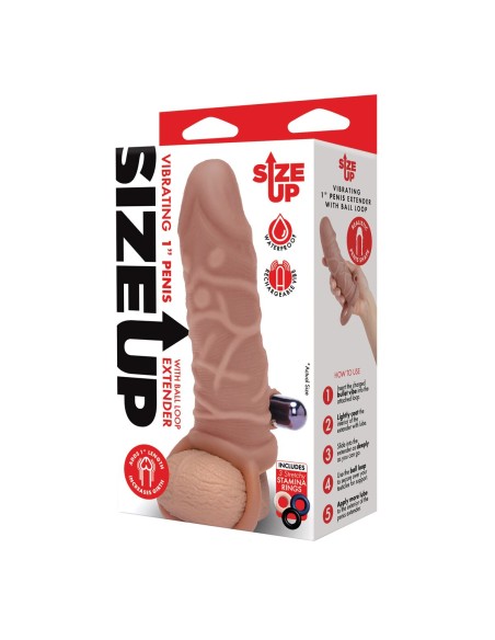 Manchon de pénis Size Up Viande Ø 4 cm 15 cm