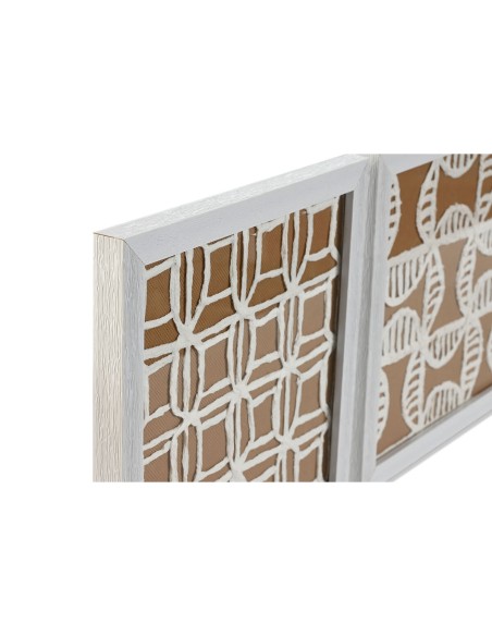 Jeu de 4 tableaux Home ESPRIT Moderne 22 x 2 x 22 cm (4 Pièces)