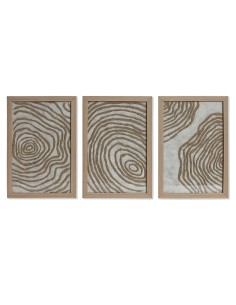 Jeu de 3 tableaux Home ESPRIT Moderne 20 x 2 x 30 cm (3 Pièces)
