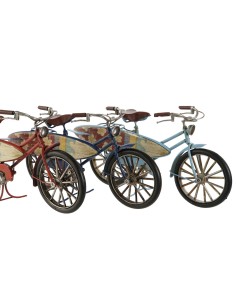 Figurine Décorative Home ESPRIT 27 x 9,5 x 14,5 cm (3 Unités) Bicyclette 2