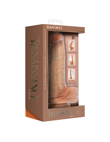 Gode réaliste Blush Renaissance Davinci Silicone (14 cm)