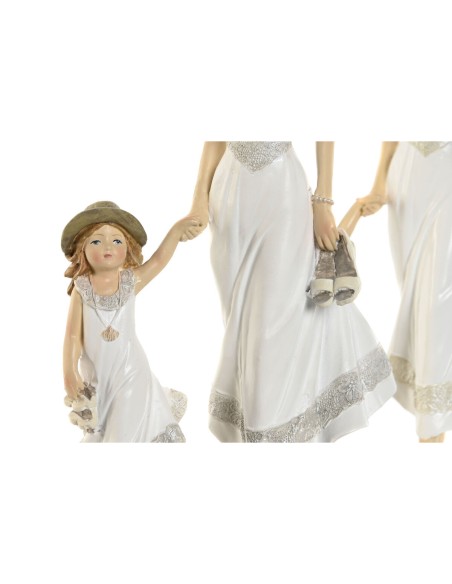 Figurine Décorative Home ESPRIT Blanc Beige 14,5 x 8 x 24,5 cm (2 Unités)
