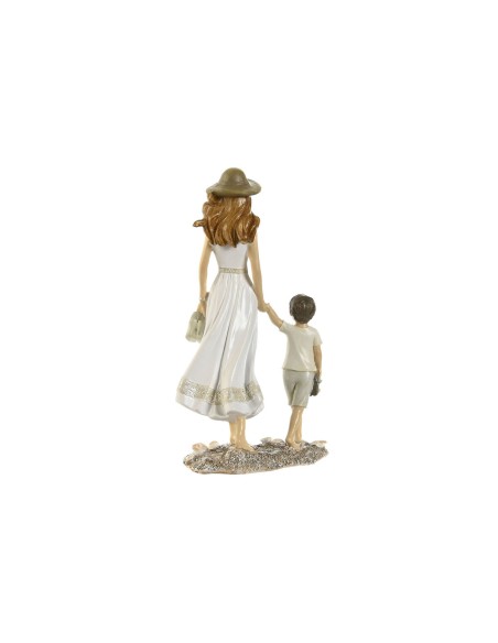 Figurine Décorative Home ESPRIT Blanc Beige 14,5 x 8 x 24,5 cm (2 Unités)