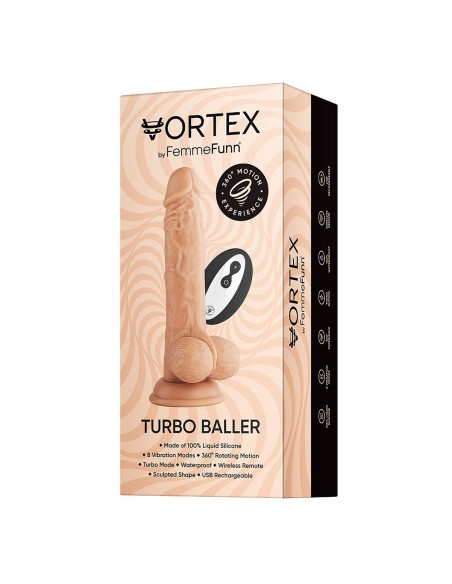 Gode réaliste FemmeFunn Vortex Silicone ABS Ø 3,8 cm