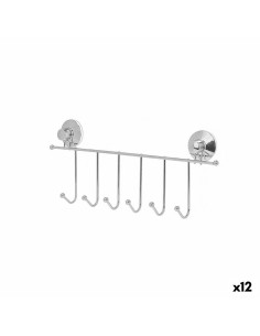 Porte-manteaux pour portes Berilo CN-W6753-4 Acier ABS 39 x 16 x 4,5 cm (12 Unités)