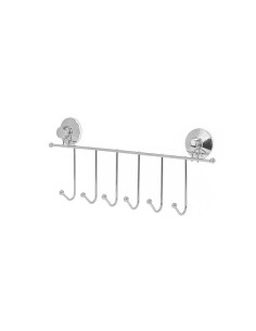 Porte-manteaux pour portes Berilo CN-W6753-4 Acier ABS 39 x 16 x 4,5 cm (12 Unités) 2