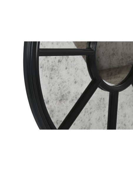 Miroir mural Home ESPRIT Noir Finition vieillie 100 x 5 x 100 cm