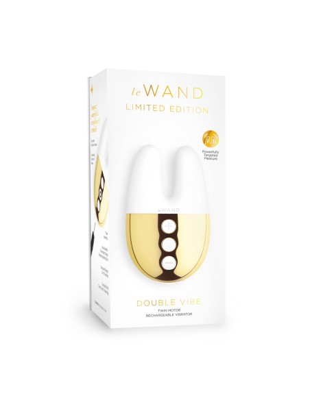 Vibration de Stimulation Double Le Wand Blanc