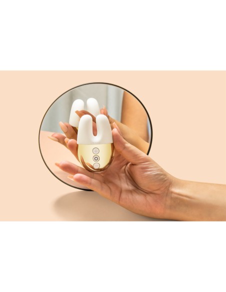 Vibration de Stimulation Double Le Wand Blanc