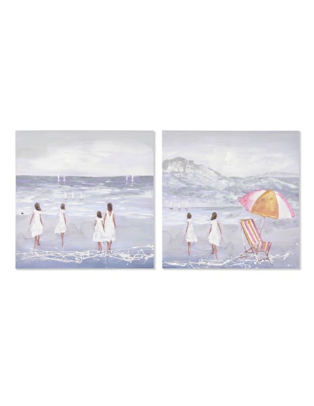 Cadre Home ESPRIT Enfants 80 x 3 x 80 cm (2 Unités)