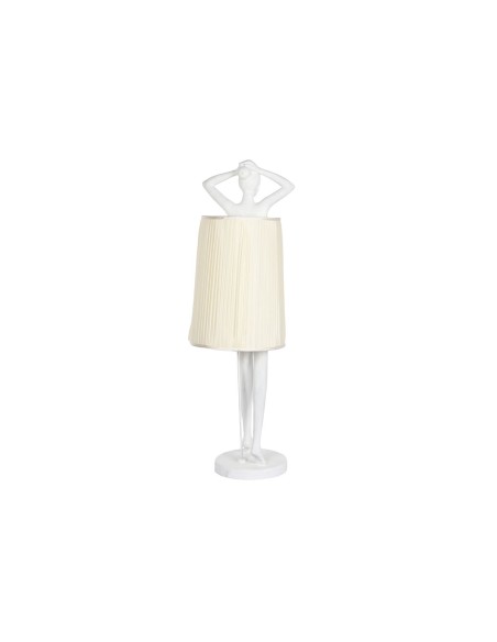 Lampadaire Home ESPRIT Blanc Résine 50 W 220 V 46 x 41 x 137,5 cm