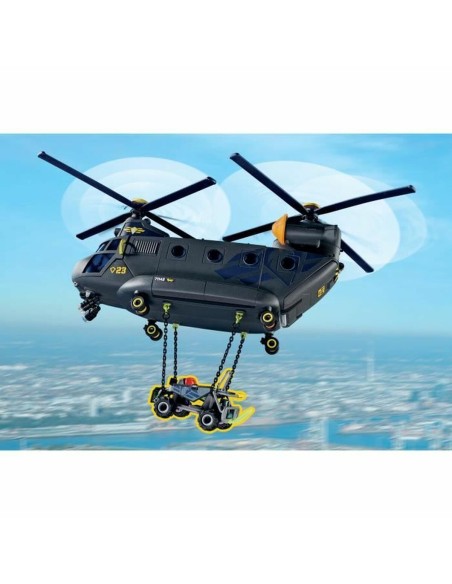 Ensemble de jouets Playmobil Police Plane City Action Plastique