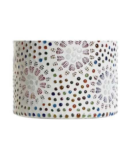 Lampe de bureau DKD Home Decor Blanc Multicouleur Aluminium Verre 40 W 220 V 15 x 15 x 18 cm