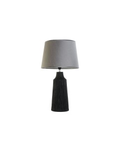 Lampe de bureau Home ESPRIT Noir Gris Résine 50 W 220 V 40 x 40 x 70 cm (2 Unités)
