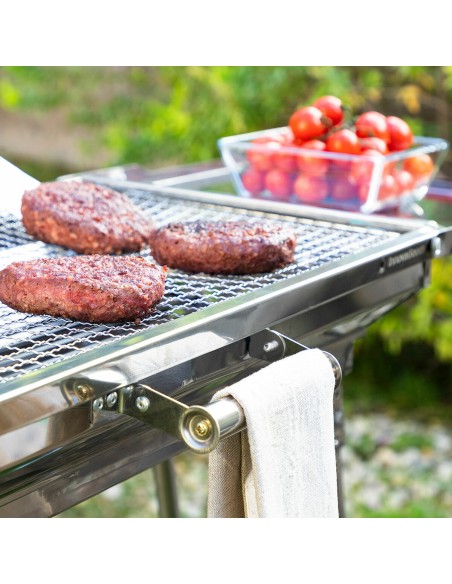 Barbecue au Charbon de Bois Pliable en Acier Inoxydable ExelQ InnovaGoods Acier inoxydable (Reconditionné B)