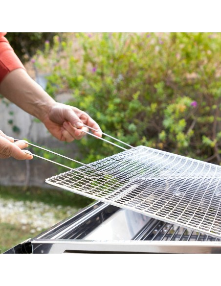 Barbecue au Charbon de Bois Pliable en Acier Inoxydable ExelQ InnovaGoods Acier inoxydable (Reconditionné B)