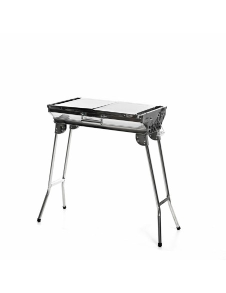 Barbecue au Charbon de Bois Pliable en Acier Inoxydable ExelQ InnovaGoods Acier inoxydable (Reconditionné B)