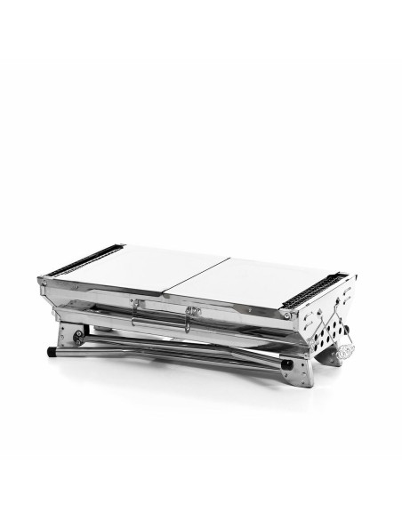 Barbecue au Charbon de Bois Pliable en Acier Inoxydable ExelQ InnovaGoods Acier inoxydable (Reconditionné B)