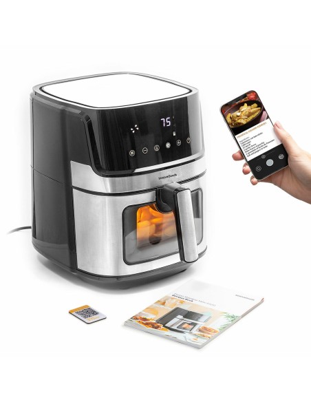 Friteuse à Air InnovaGoods Noir 1700 W 6,5 L Acier inoxydable (Reconditionné C)