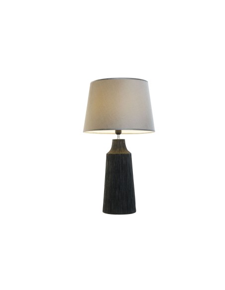 Lampe de bureau Home ESPRIT Noir Gris Résine 50 W 220 V 40 x 40 x 70 cm (2 Unités)