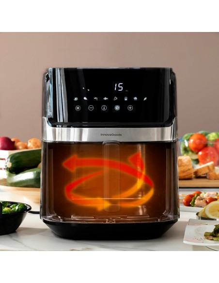 Friteuse à Air InnovaGoods Noir 1700 W 6,5 L Acier inoxydable (Reconditionné C)