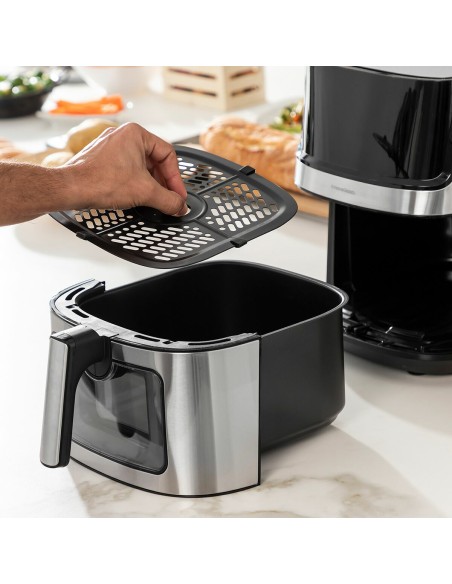 Friteuse à Air InnovaGoods Noir 1700 W 6,5 L Acier inoxydable (Reconditionné C)
