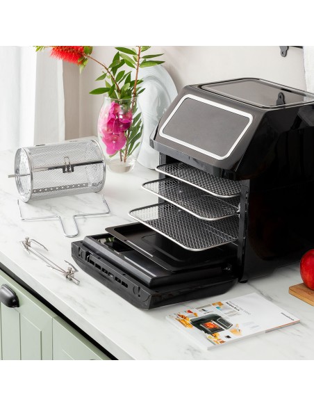 Friteuse à Air InnovaGoods Noir 1800 W 12 L Acier inoxydable (Reconditionné A)