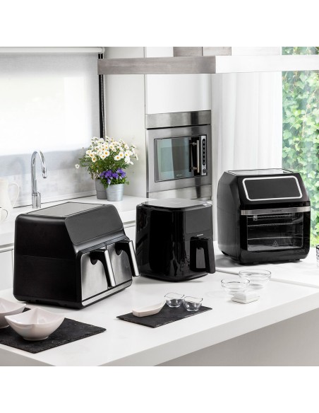Friteuse à Air InnovaGoods Noir 1800 W 12 L Acier inoxydable (Reconditionné A)