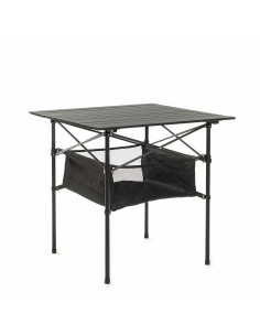 Table de Camping Pliante avec Panier et Housse Folble InnovaGoods NA Noir (Reconditionné B)