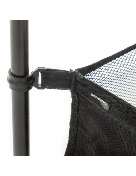 Table de Camping Pliante avec Panier et Housse Folble InnovaGoods NA Noir (Reconditionné B)
